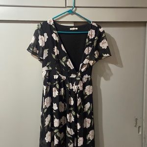 Floral wrap dress